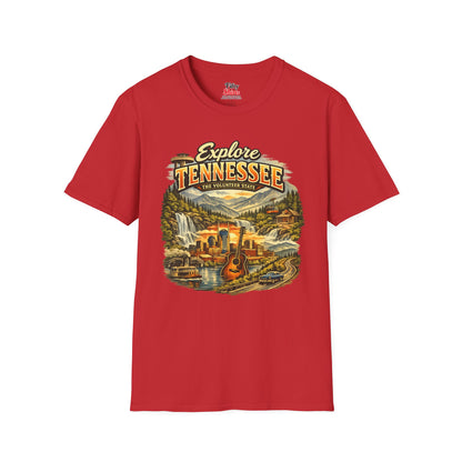 Explore Tennessee Unisex Softstyle T Shirt State Pride Graphic Tee Collections FS03