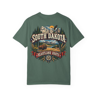 South Dakota Heartland Roots Unisex Comfort Color 1717 Streetwear Graphic Tee