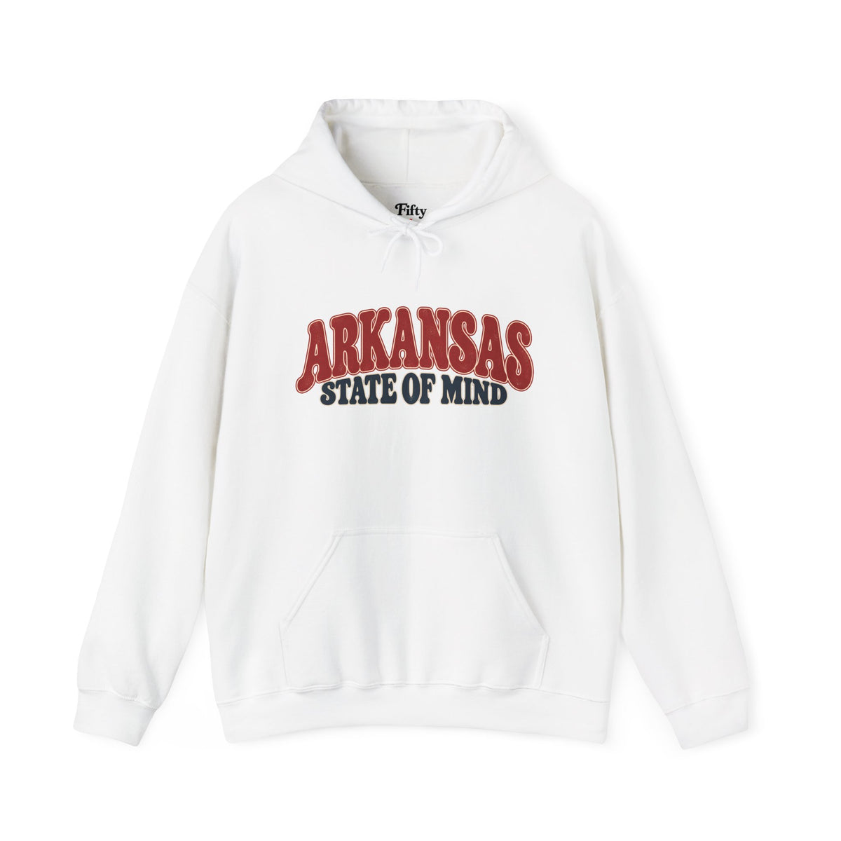 Arkansas State of Mind Unisex Hoodie State Name Graphic