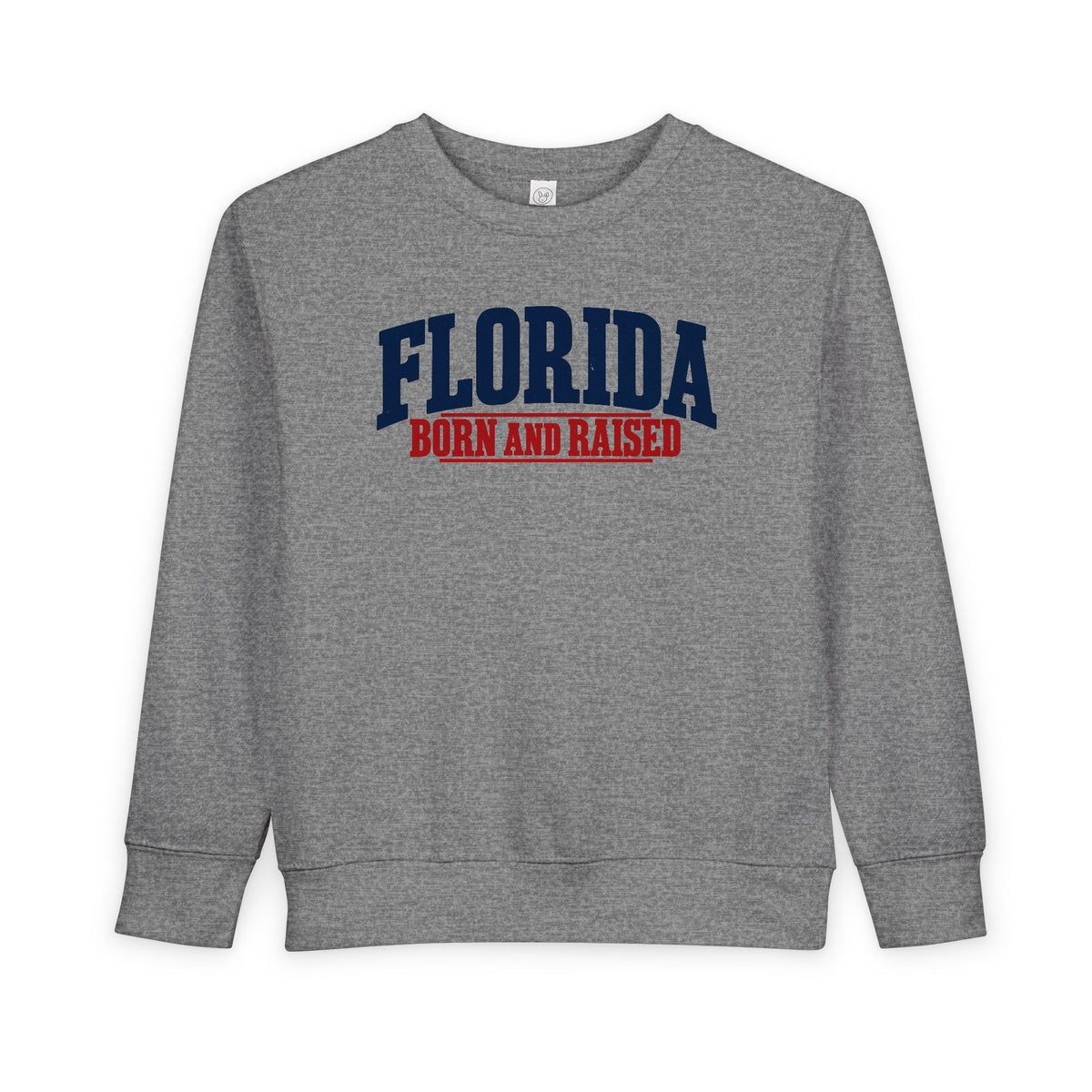 Florida Born and Raised Classic Americana Unisex Toddler Sweatshirt