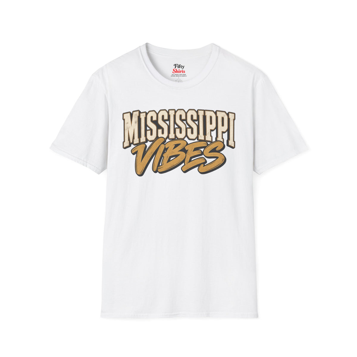 Mississippi Vibes Unisex Softstyle T Shirt State Name Graphic Tee