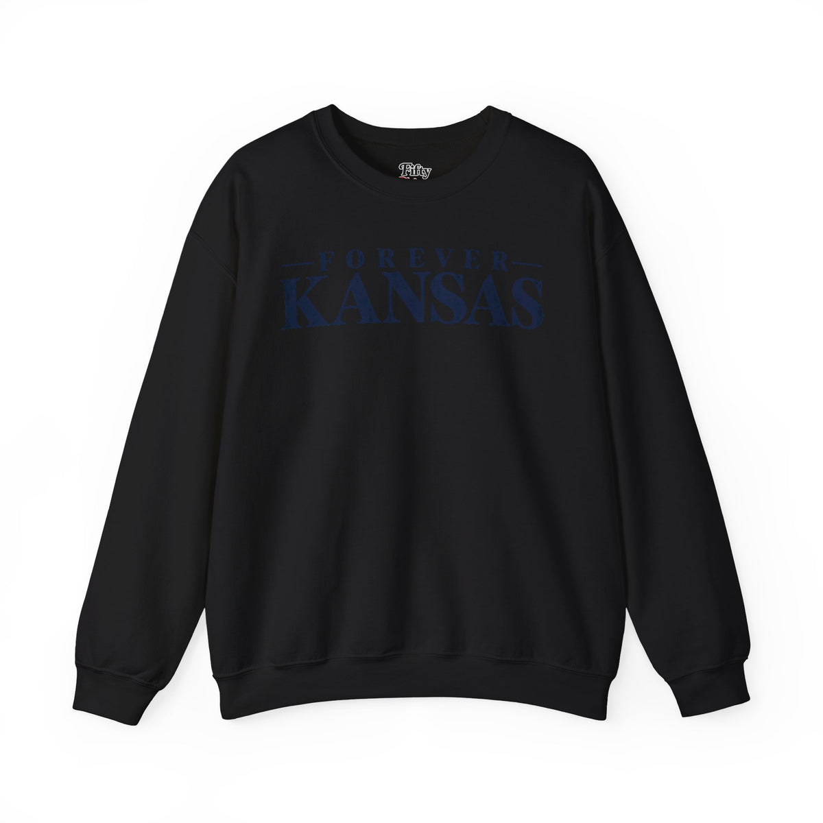 Forever Kansas Unisex Crewneck Sweatshirt State Name Graphic