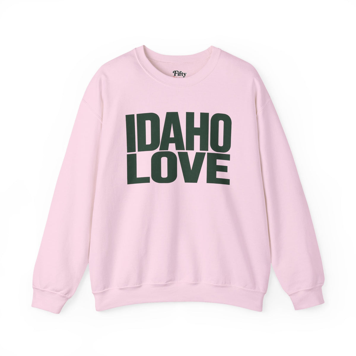 Idaho Love Unisex Crewneck Sweatshirt State Name Graphic