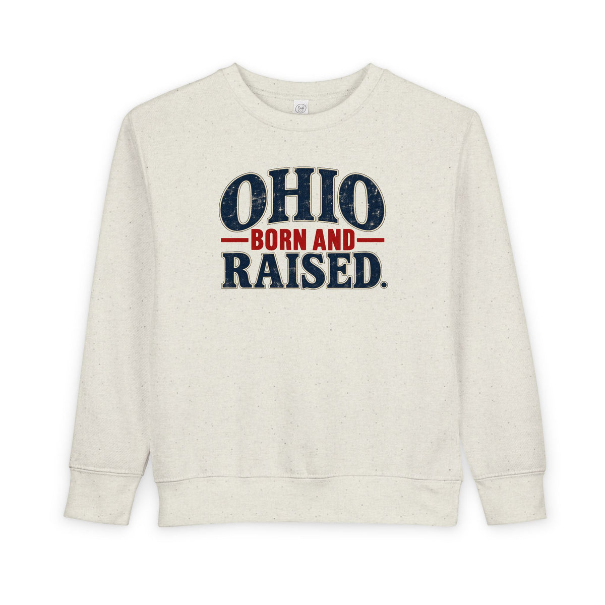 Ohio Born and Raised Vintage Souvenir Unisex Toddler Sweatshirt