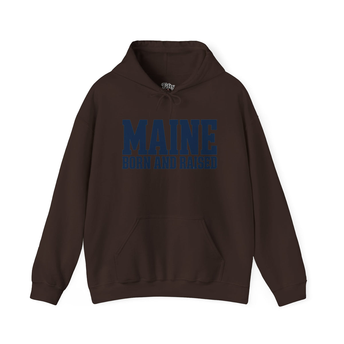 Maine Born and Raised Premium Heritage Streetwear Unisex Hoodie Graphic