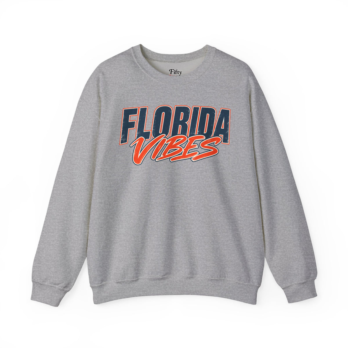 Florida Vibes Unisex Crewneck Sweatshirt State Name Graphic