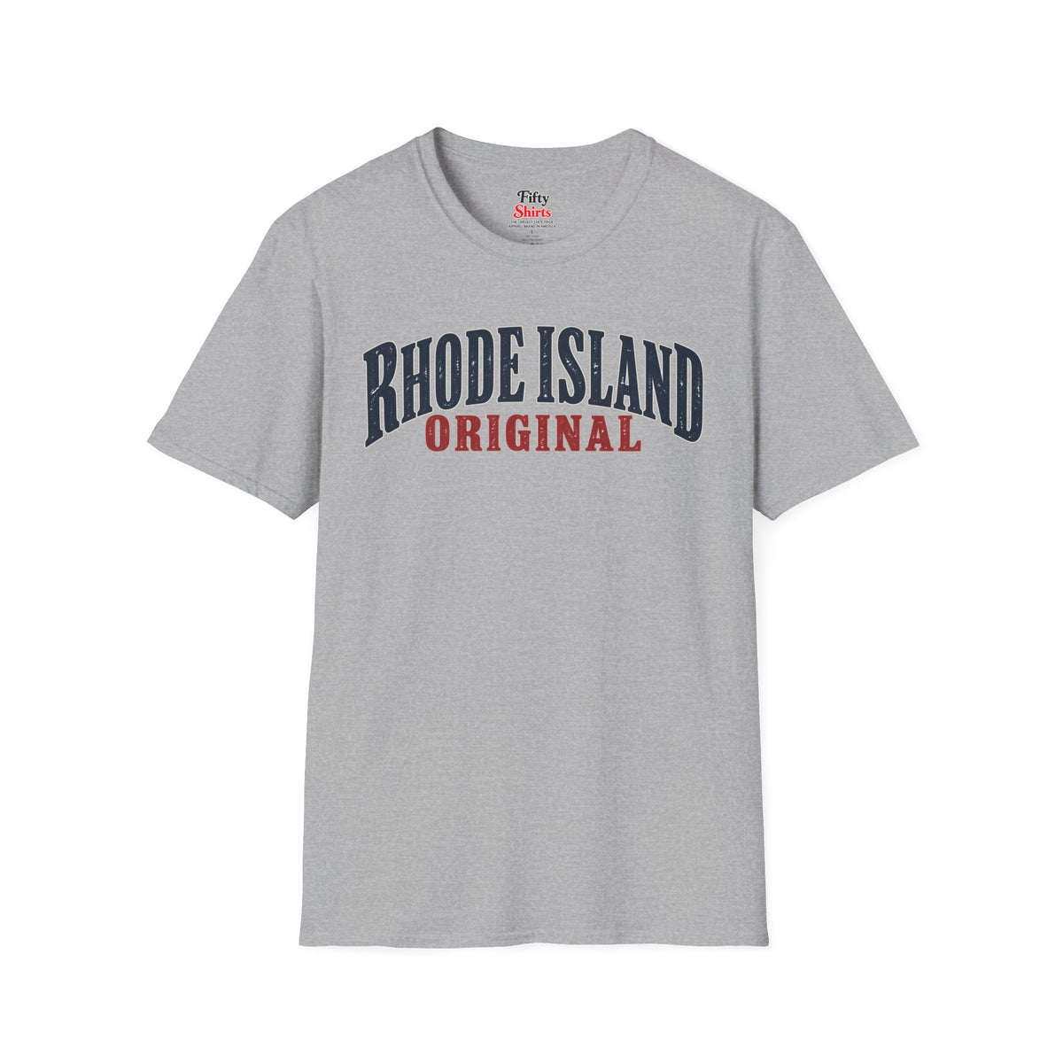 Rhode Island Original Unisex Softstyle T Shirt State Name Graphic Tee