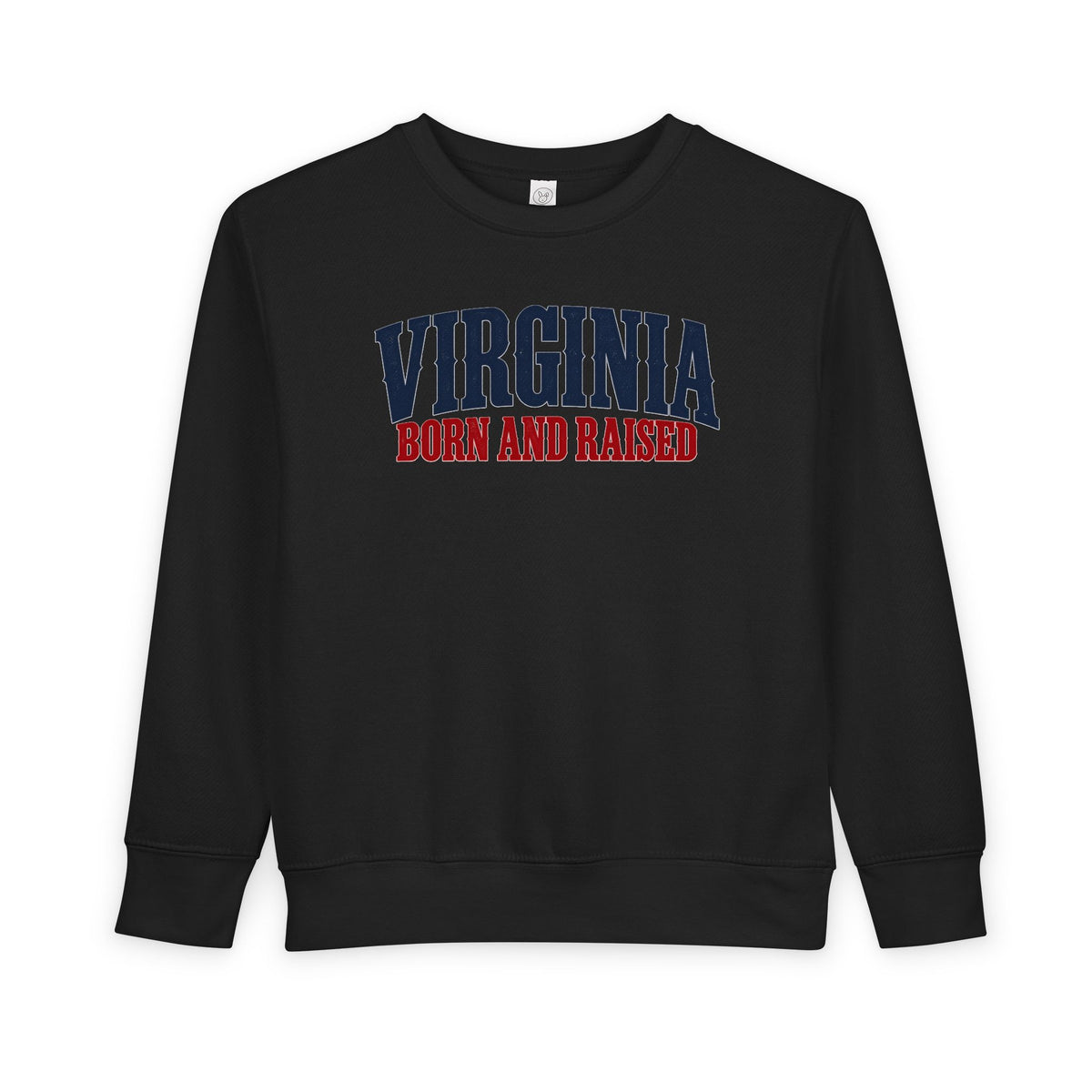 Virginia Born and Raised Premium Heritage Unisex Toddler Sweatshirt