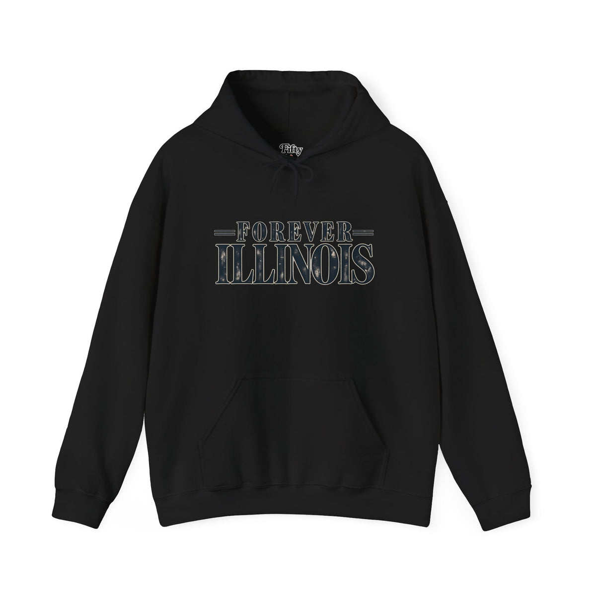 Forever Illinois Unisex Hoodie State Name Graphic