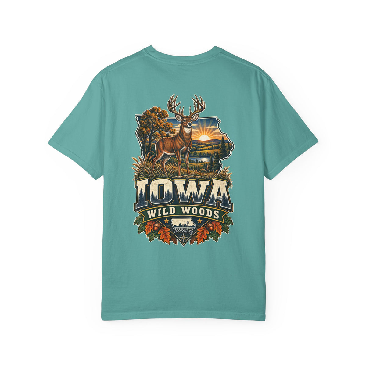 Iowa Wild Woods Unisex Comfort Color 1717 Streetwear Graphic Tee