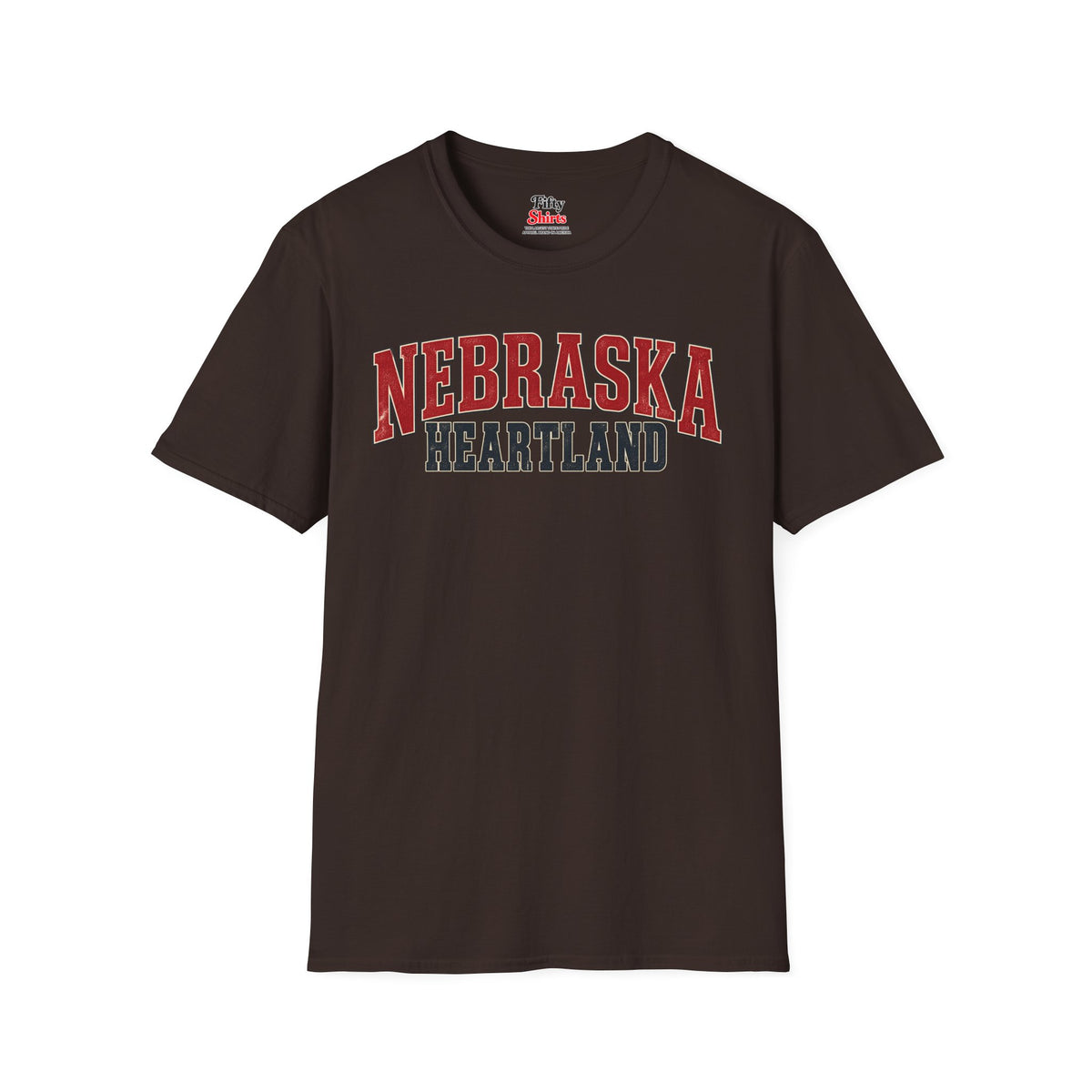 Nebraska Heartland Unisex Softstyle T Shirt State Name Graphic Tee