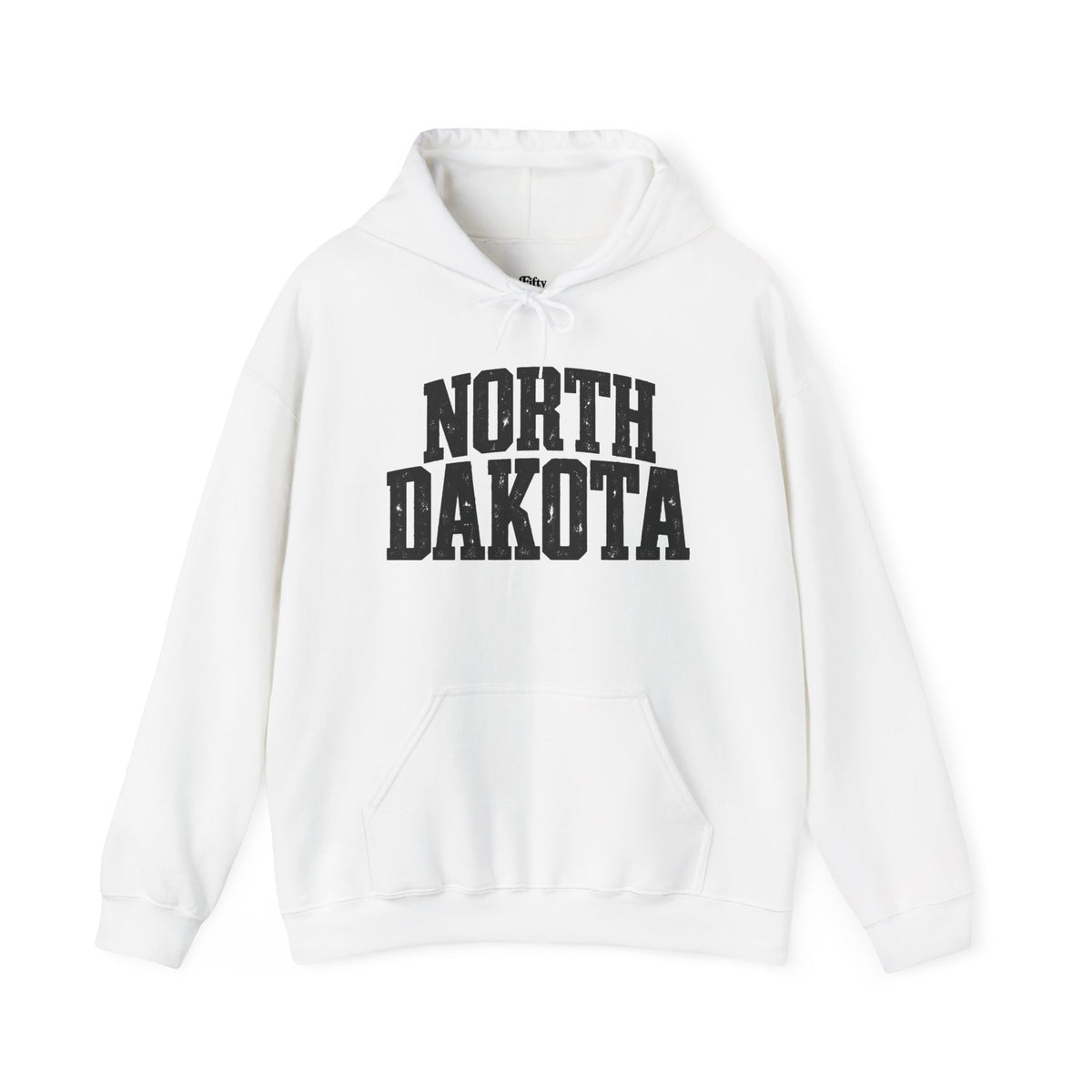 North Dakota Unisex Hoodie State Name Graphic