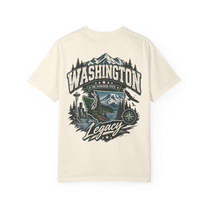 Washington State Legacy Unisex Comfort Color 1717 Streetwear Graphic Tee