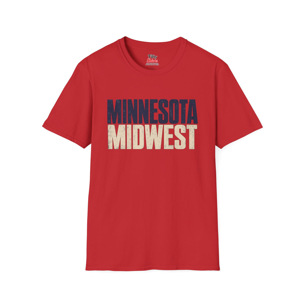 Minnesota Midwest Unisex Softstyle T Shirt State Name Graphic Tee