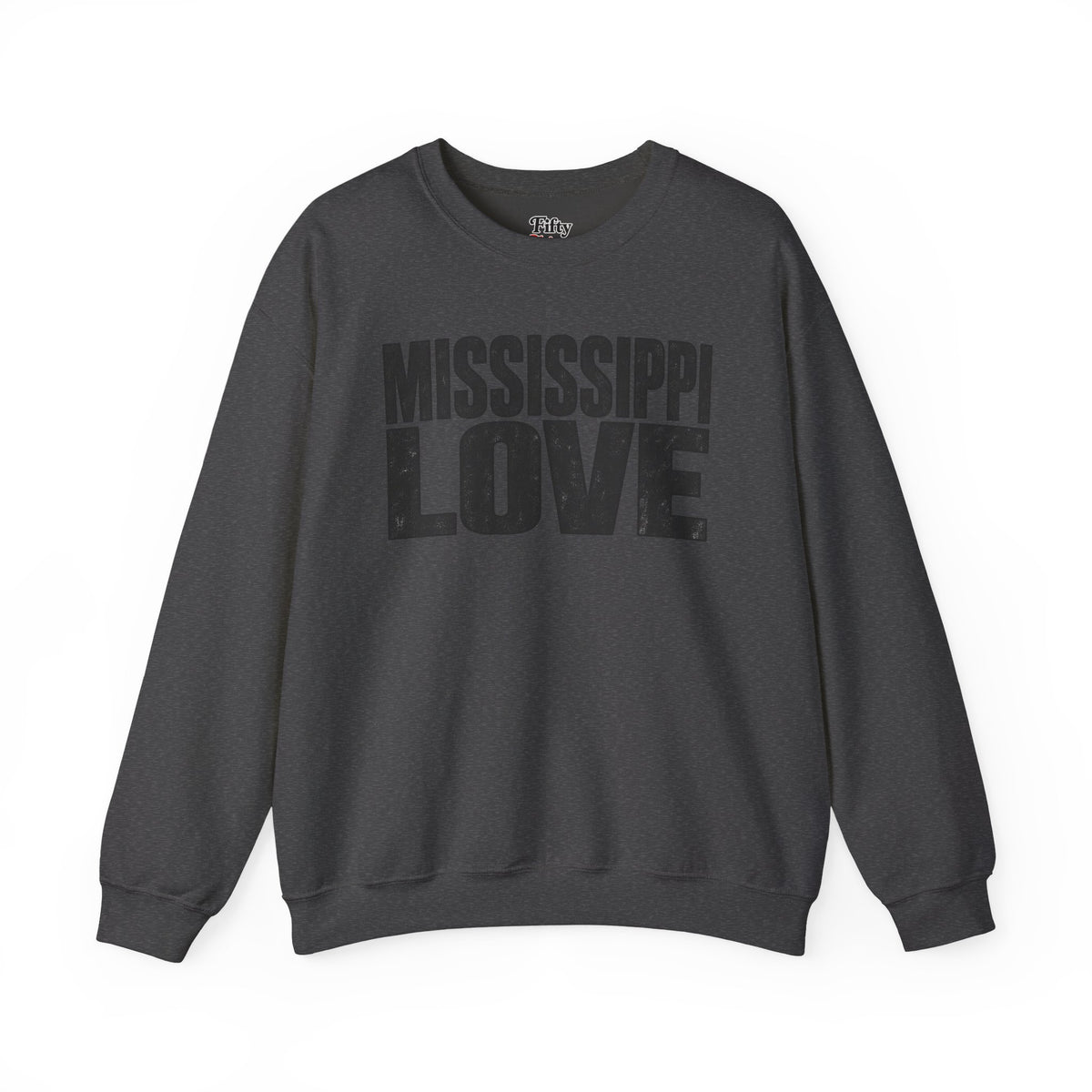 Mississippi Love Unisex Crewneck Sweatshirt State Name Graphic