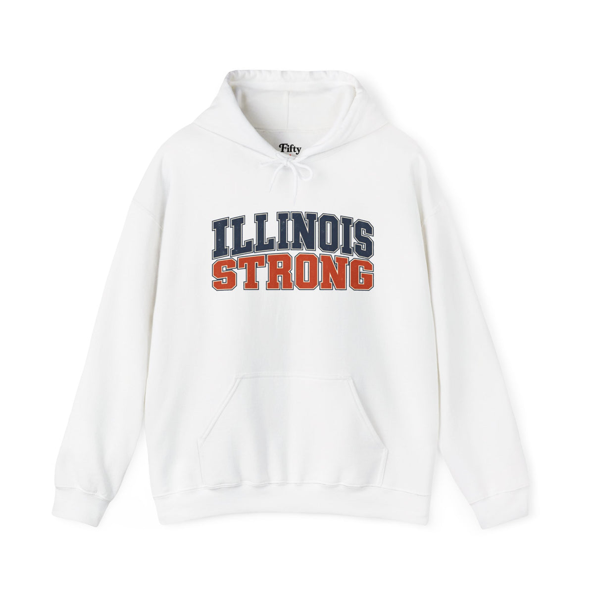 Illinois Strong Unisex Hoodie State Name Graphic