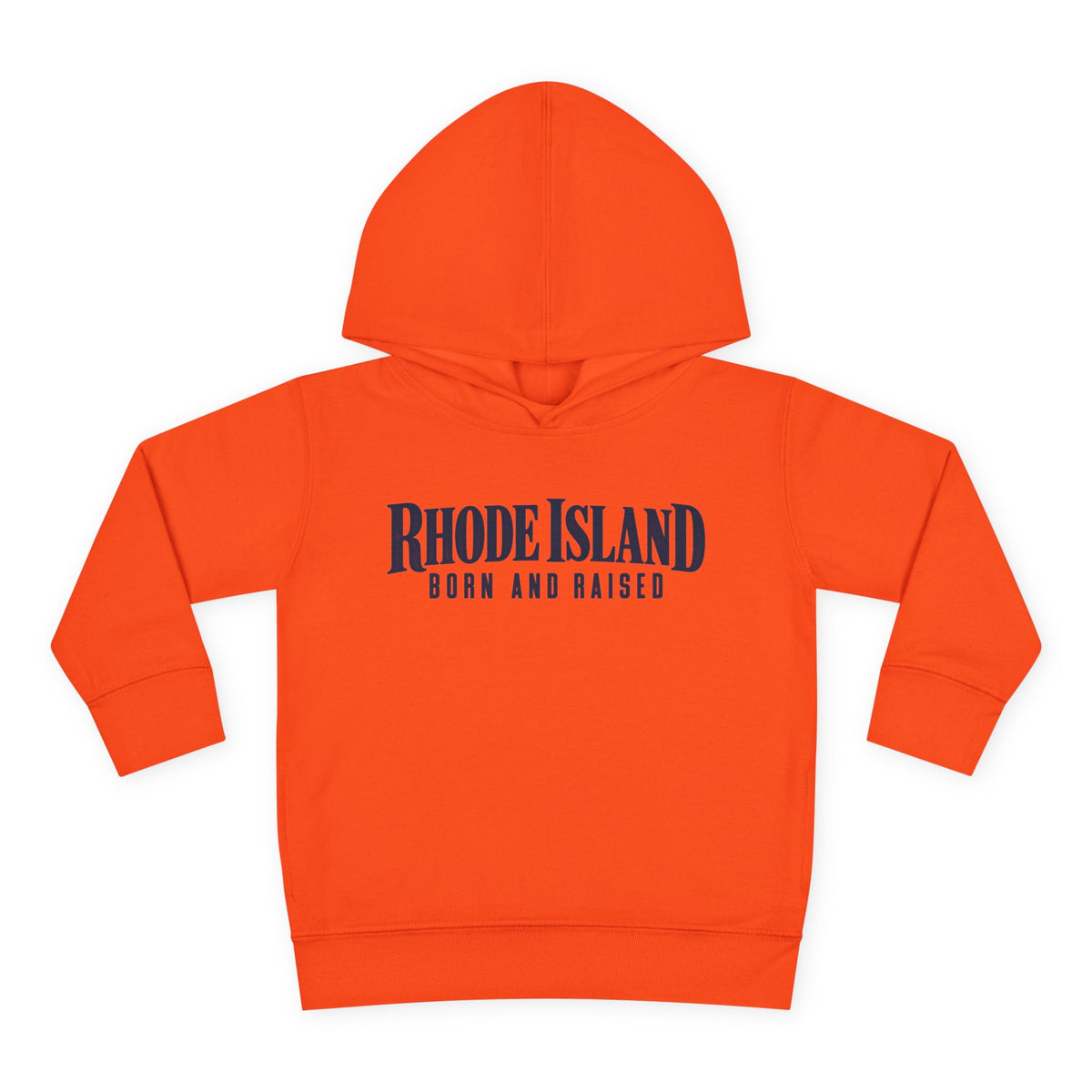 Rhode Island Born and Raised Premium Heritage Unisex Toddler Pullover Fleece Hoodie