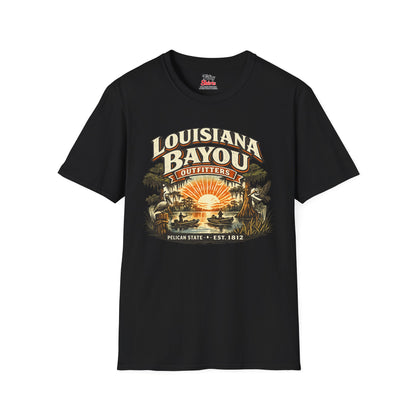 Louisiana Bayou Outfitters Unisex Softstyle T Shirt State Pride Graphic Tee Collections FS03