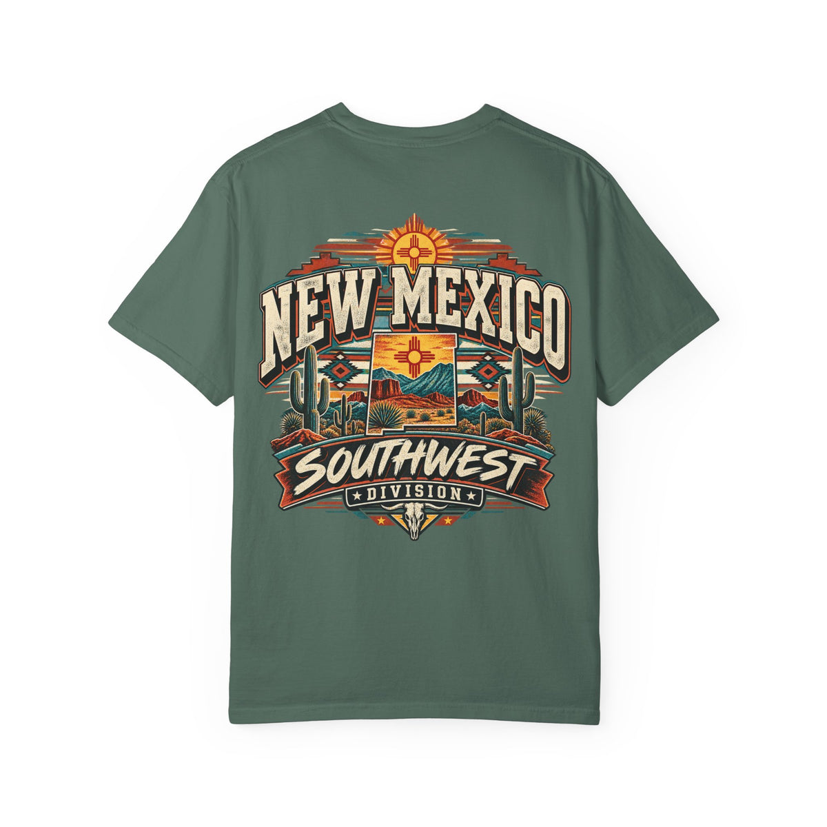 New Mexico Rodeo Club Unisex Comfort Color 1717 Streetwear Graphic Tee