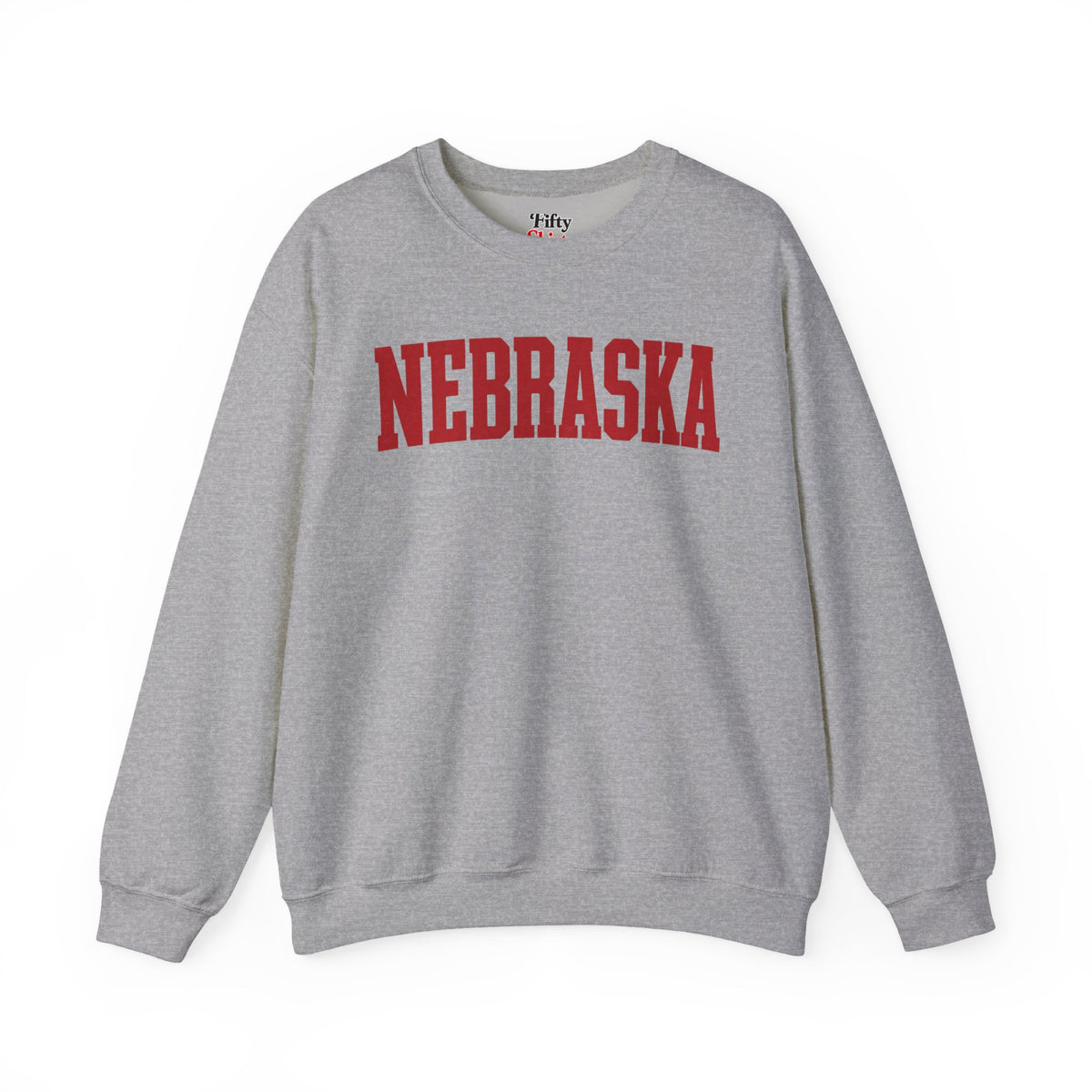 Nebraska Unisex Crewneck Sweatshirt State Name Graphic