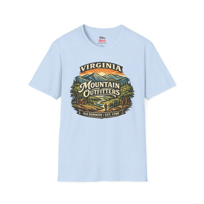 Virginia Mountain Outfitters Unisex Softstyle T Shirt State Pride Graphic Tee Collections FS03