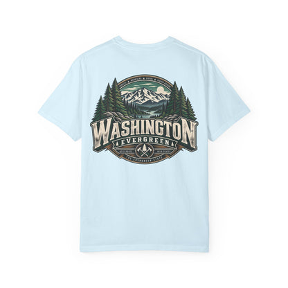 Washington Evergreen Unisex Comfort Color 1717 Streetwear Graphic Tee