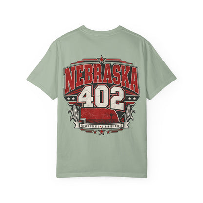 Nebraska 402 Unisex Comfort Color 1717 Streetwear Graphic Tee