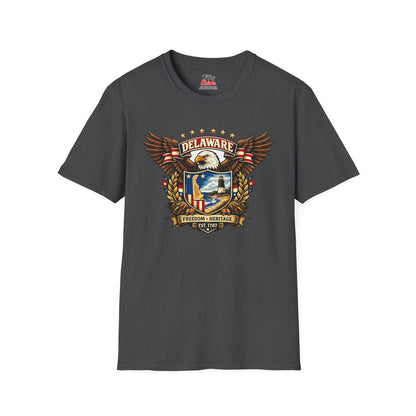 Delaware American Eagle Unisex Softstyle T Shirt State Pride Graphic Tee Collections FS03