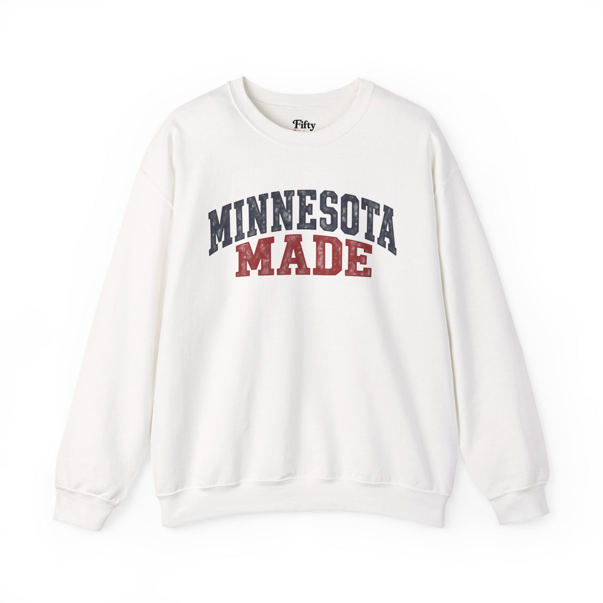 Minnesota Made Unisex Crewneck Sweatshirt State Name Graphic