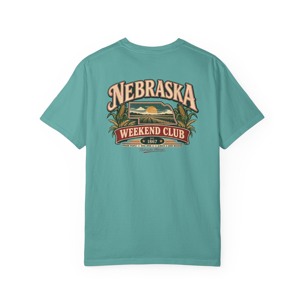 Nebraska Weekend Club Unisex Comfort Color 1717 Streetwear Graphic Tee
