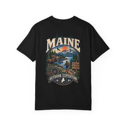 Maine Outdoor Expedition Unisex Comfort Color 1717 Streetwear Graphic Tee