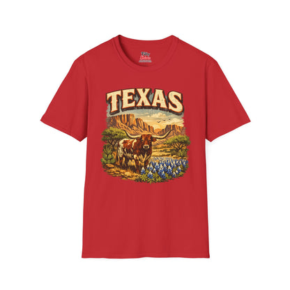 Texas Wildlife Unisex Softstyle T Shirt State Pride Graphic Tee Collections FS03