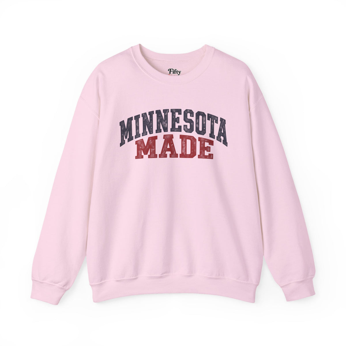 Minnesota Made Unisex Crewneck Sweatshirt State Name Graphic