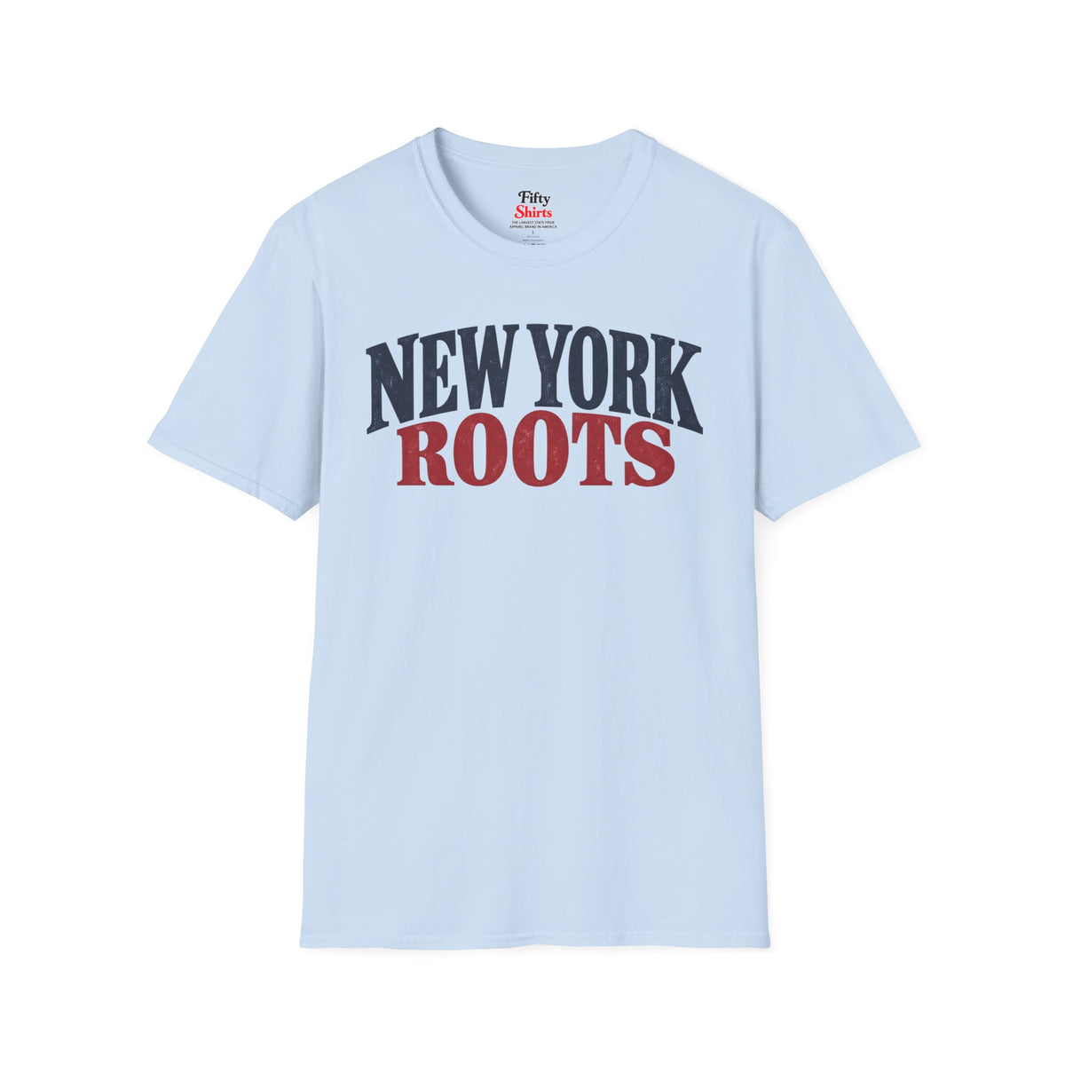 New York Roots Unisex Softstyle T Shirt State Name Graphic Tee