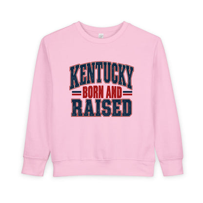 Kentucky Born and Raised Timeless Heritage Unisex Toddler Sweatshirt