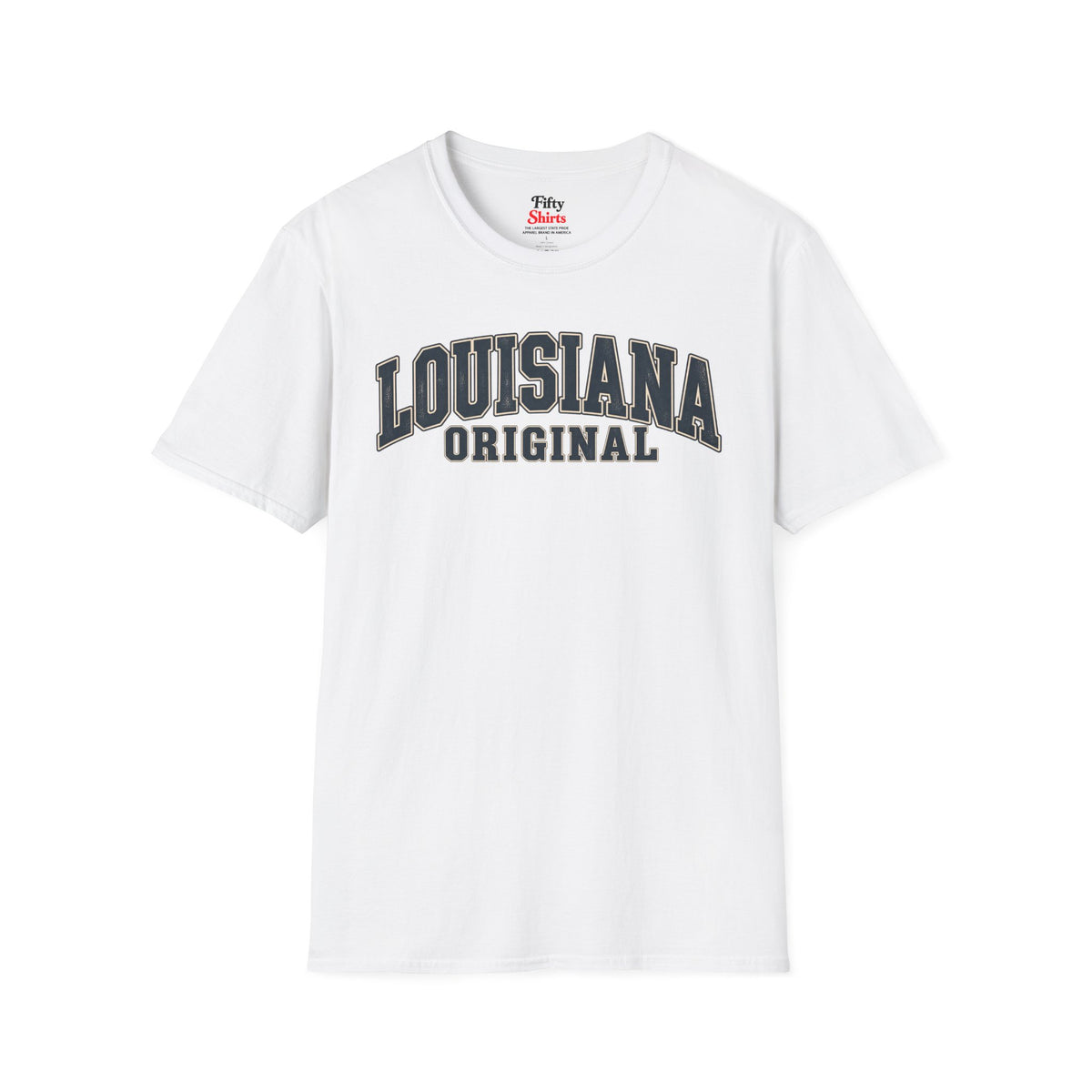 Louisiana Original Unisex Softstyle T Shirt State Name Graphic Tee