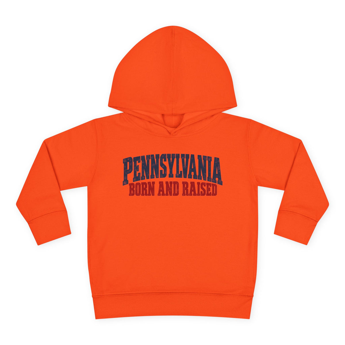 Pennsylvania Born and Raised Vintage Americana Unisex Toddler Pullover Fleece Hoodie