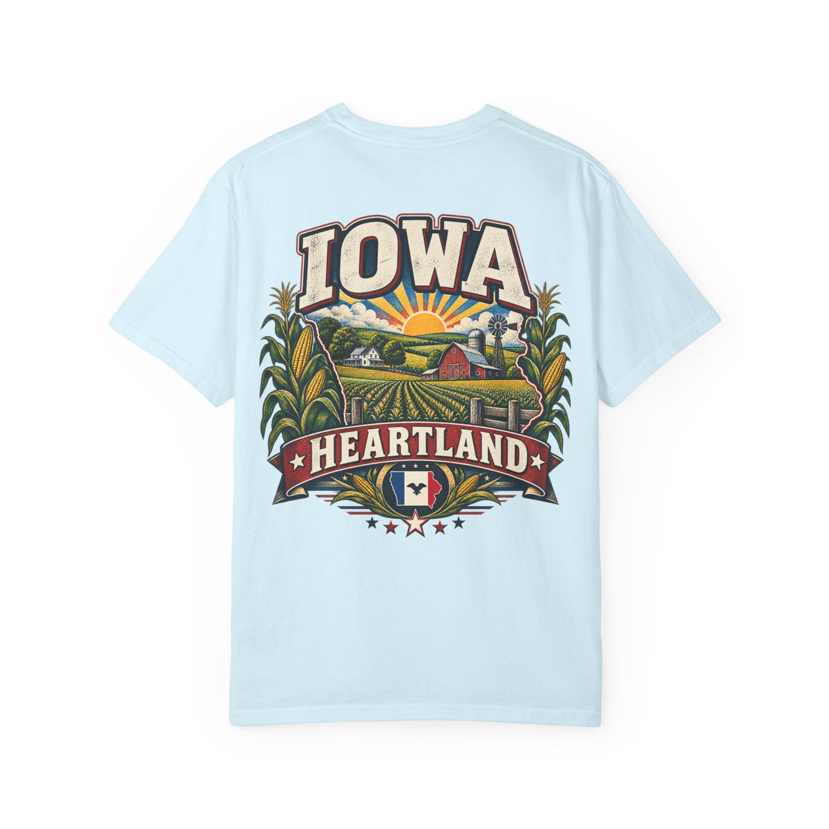 Iowa Heartland Unisex Comfort Color 1717 Streetwear Graphic Tee