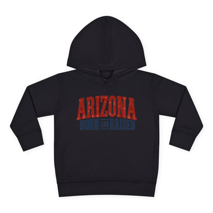 Arizona Born and Raised Classic Souvenir Unisex Toddler Pullover Fleece Hoodie