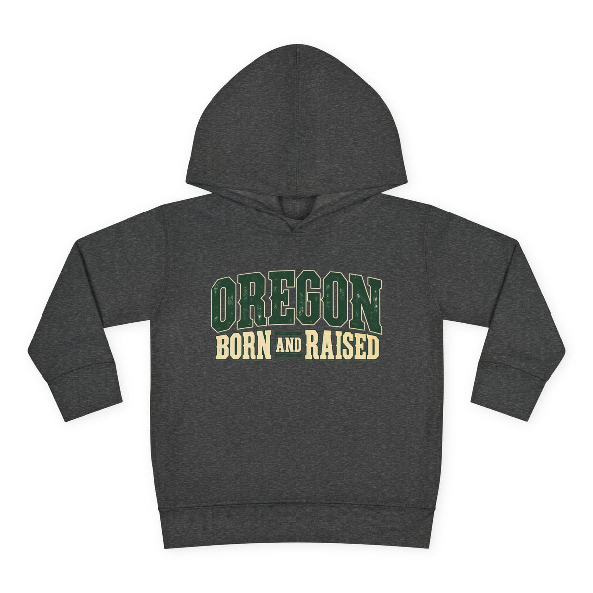 Oregon Born and Raised Pacific Northwest Americana Unisex Toddler Pullover Fleece Hoodie