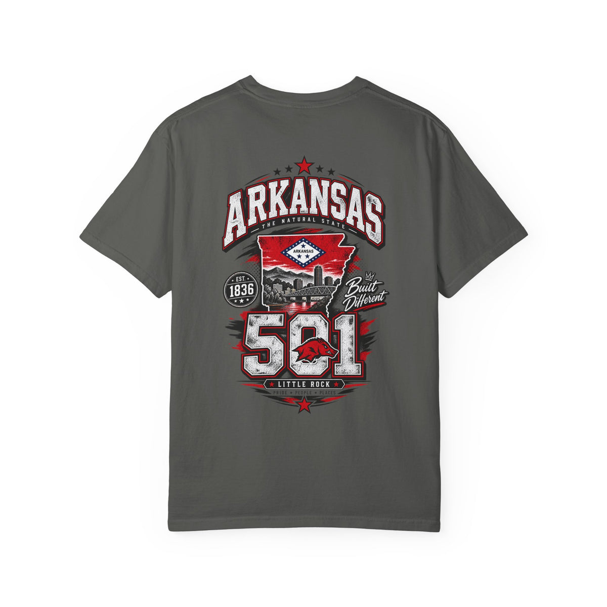 Arkansas 501 Unisex Comfort Color 1717 Streetwear Graphic Tee
