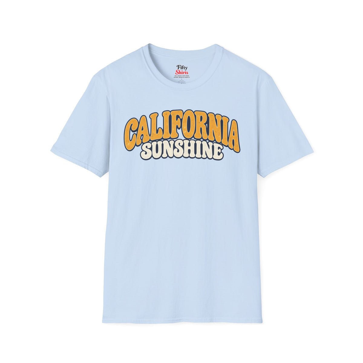 California Sunshine Unisex Softstyle T Shirt State Name Graphic Tee