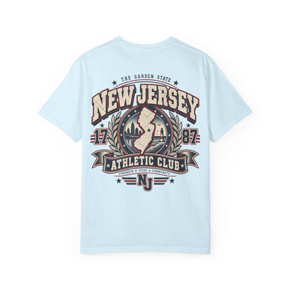 New Jersey Athletic Club Unisex Comfort Color 1717 Streetwear Graphic Tee