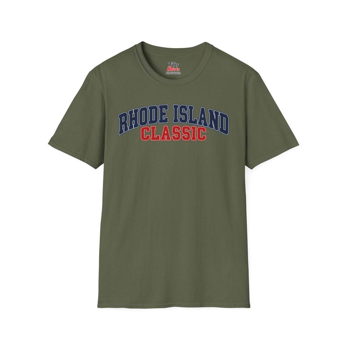 Rhode Island Classic Unisex Softstyle T Shirt State Name Graphic Tee