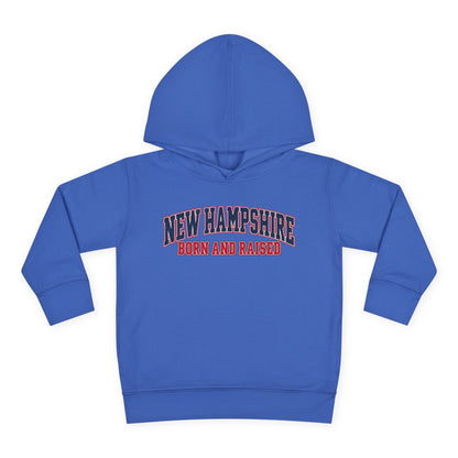 New Hampshire Born and Raised Premium Collegiate Unisex Pullover Fleece Hoodie