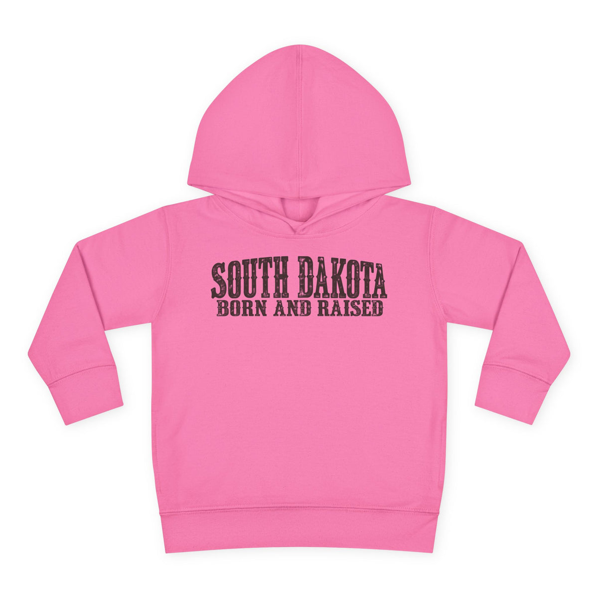 South Dakota Born and Raised Western Heritage Unisex Toddler Pullover Fleece Hoodie