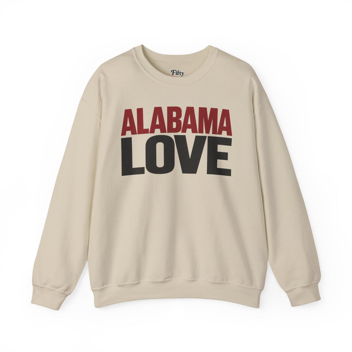 Alabama Love Unisex Crewneck Sweatshirt State Name Graphic