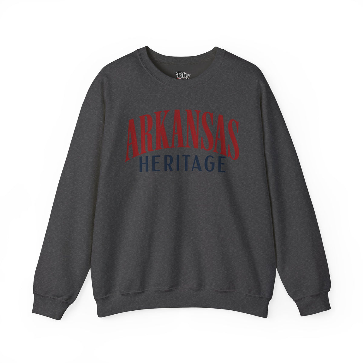 Arkansas Heritage Unisex Crewneck Sweatshirt State Name Graphic