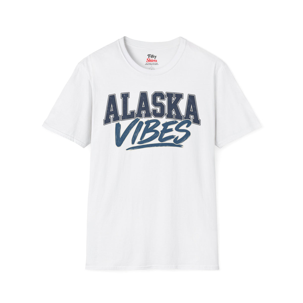Alaska Vibes Unisex Softstyle T Shirt State Name Graphic Tee