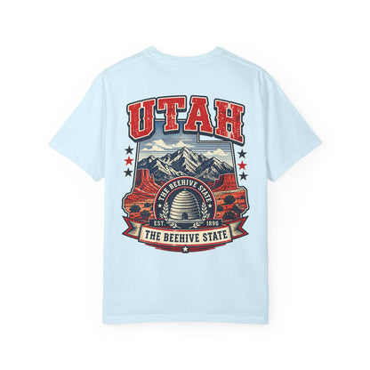 Utah the Beehive State Unisex Comfort Color 1717 Streetwear Graphic Tee